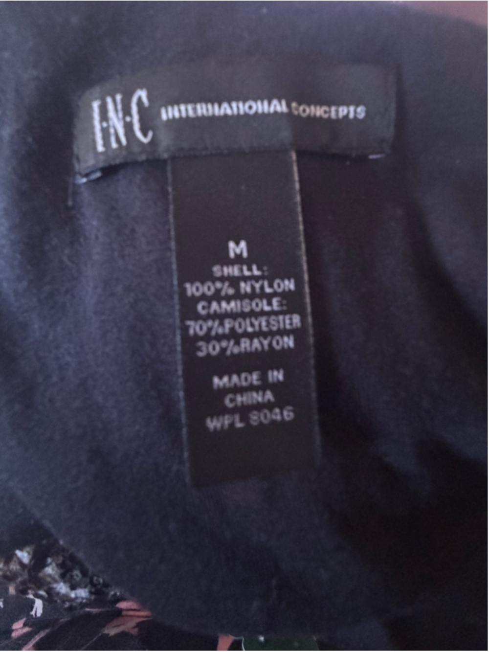 Women's I.N.C. International Concepts Sequin Camisole, Size M, Black/Silver - Picture 2 of 7
